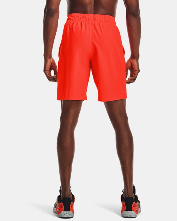 Men's UA Woven Graphic Wordmark Shorts, Orange, pdpMainDesktop image number 1